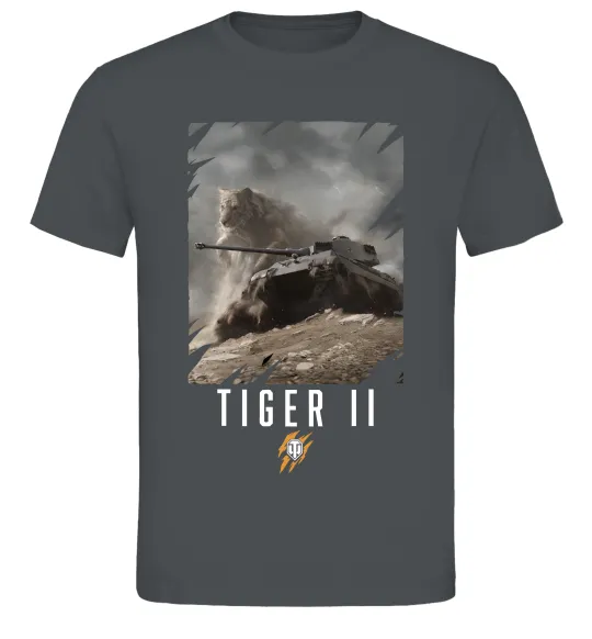 Чоловіча футболка WoT Tiger II Графіт фото