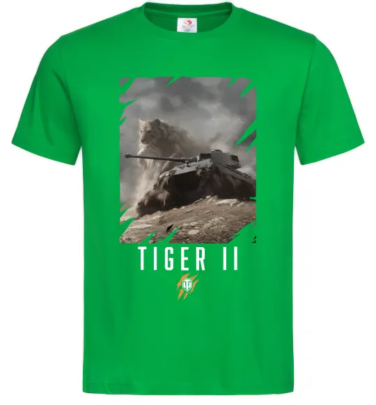 Чоловіча футболка WoT Tiger II Зелений фото