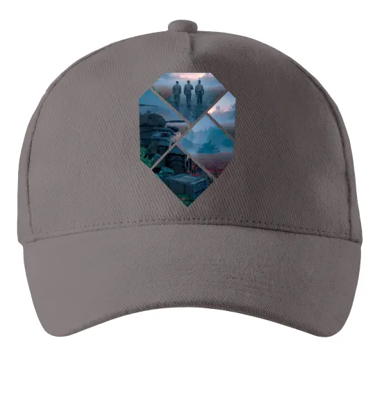 Кепка WoT collage Сірий фото