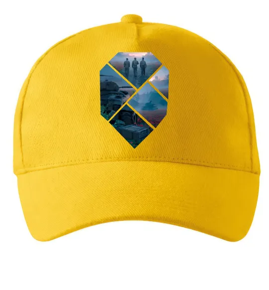 Кепка WoT collage Сонячно жовтий фото