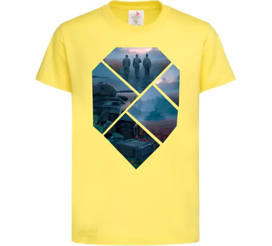 Дитяча футболка WoT collage Лимонний фото