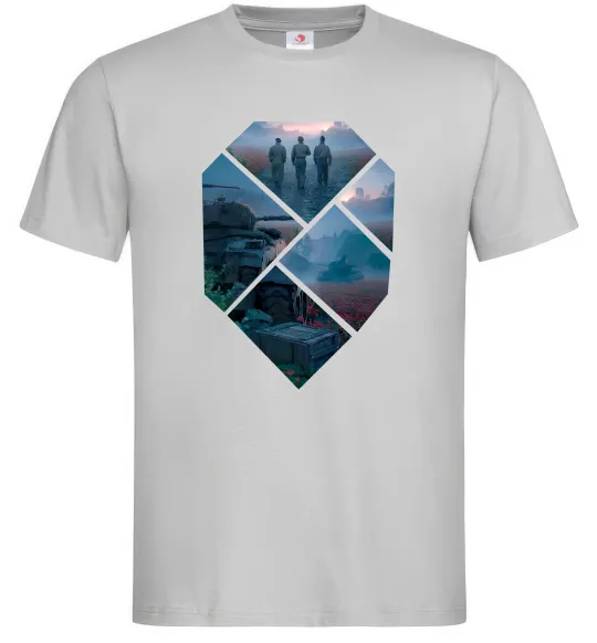 Чоловіча футболка WoT collage Сірий фото