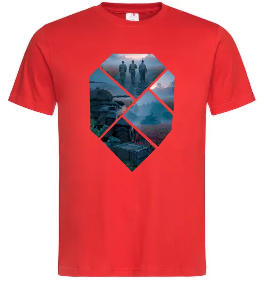 Чоловіча футболка WoT collage Червоний фото