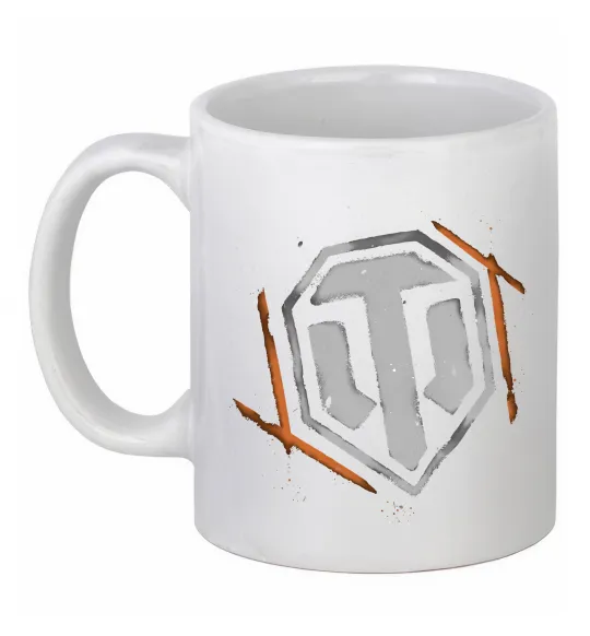 Чашка керамічна World of Tanks logo spray Білий фото