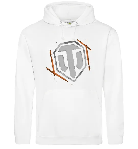 Жіноча толстовка (худі) World of Tanks logo spray Білий фото