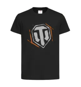 Дитяча футболка World of Tanks logo spray Чорний фото