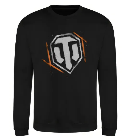 Світшот World of Tanks logo spray Чорний фото