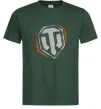 Чоловіча футболка World of Tanks logo spray Темно-зелений фото
