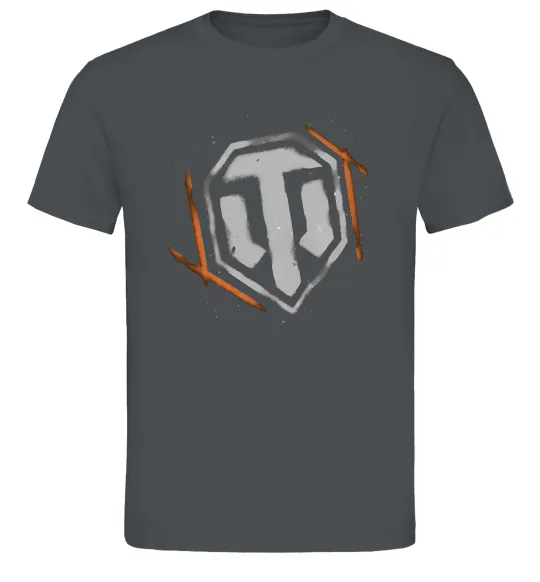 Чоловіча футболка World of Tanks logo spray Графіт фото