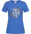 Жіноча футболка World of Tanks logo spray Яскраво-синій фото