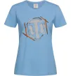 Жіноча футболка World of Tanks logo spray Блакитний фото