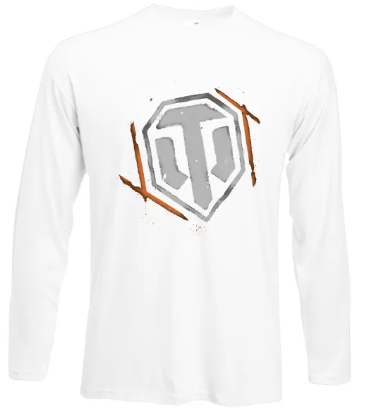 Лонгслів World of Tanks logo spray Білий фото