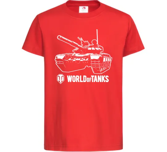 Дитяча футболка World of Tank Червоний фото