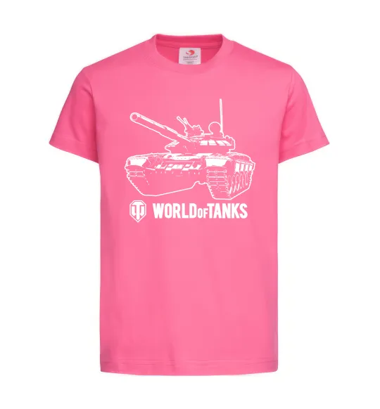Дитяча футболка World of Tank Яскраво-рожевий фото
