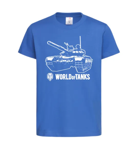 Дитяча футболка World of Tank Яскраво-синій фото