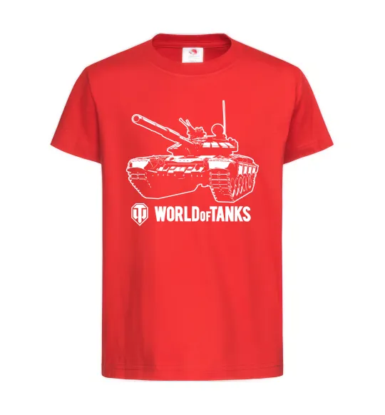 Дитяча футболка World of Tank Червоний фото