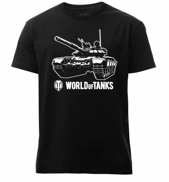 Чоловіча преміум футболка World of Tank Чорний фото