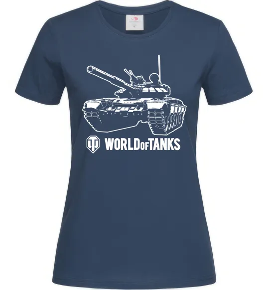 Жіноча футболка World of Tank Темно-синій фото