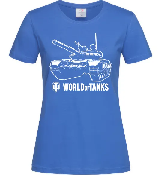 Жіноча футболка World of Tank Яскраво-синій фото