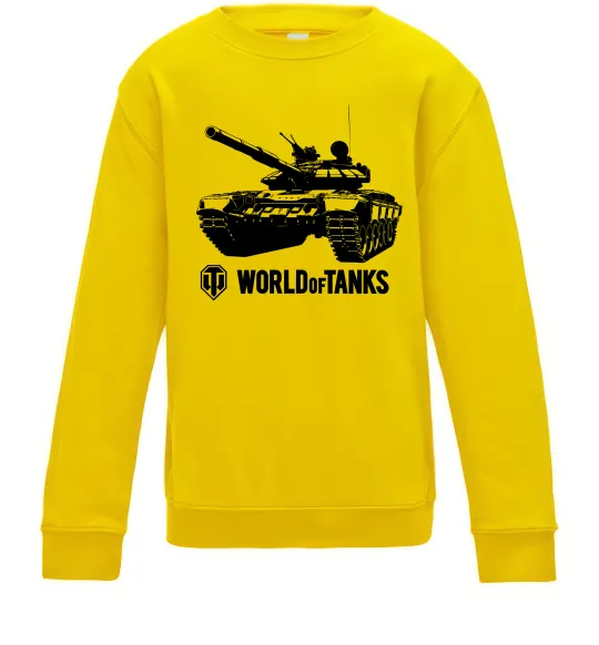 Дитячий світшот World of Tank Сонячно жовтий фото