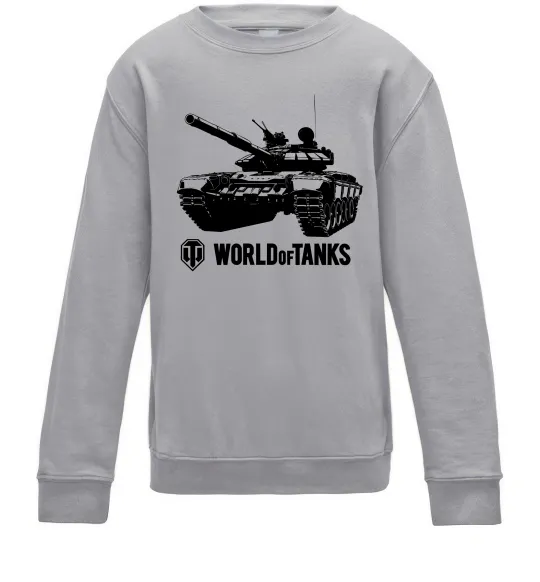 Дитячий світшот World of Tank Сірий меланж фото