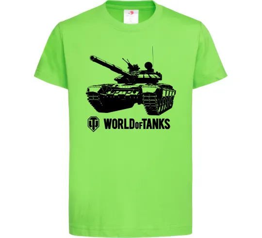 Дитяча футболка World of Tank Лаймовий фото