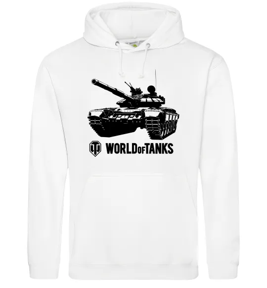 Чоловіча толстовка (худі) World of Tank Білий фото