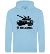 Чоловіча толстовка (худі) World of Tank Блакитний Чоловіча толстовка (худі) World of Tank Блакитний фото