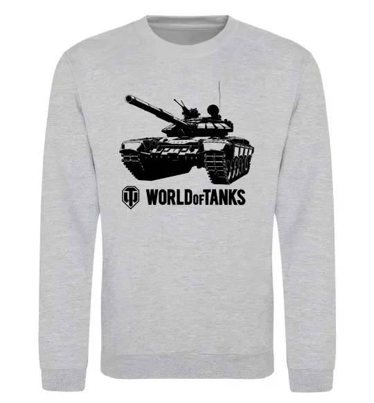 Світшот World of Tank Сірий меланж фото