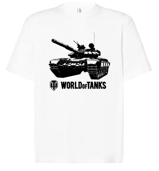 Футболка Оверсайз World of Tank Білий фото