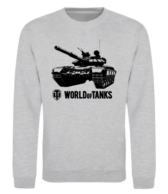 Світшот World of Tank Сірий меланж фото