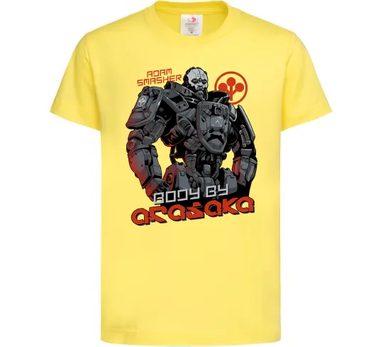 Дитяча футболка Cyberpunk Adam Smasher Лимонний фото