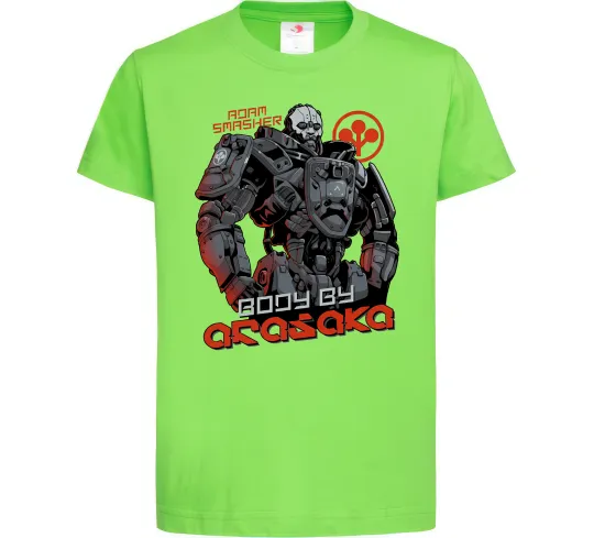 Дитяча футболка Cyberpunk Adam Smasher Лаймовий фото