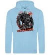 Чоловіча толстовка (худі) Cyberpunk Adam Smasher Блакитний фото