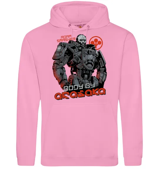 Жіноча толстовка (худі) Cyberpunk Adam Smasher Рожевий фото