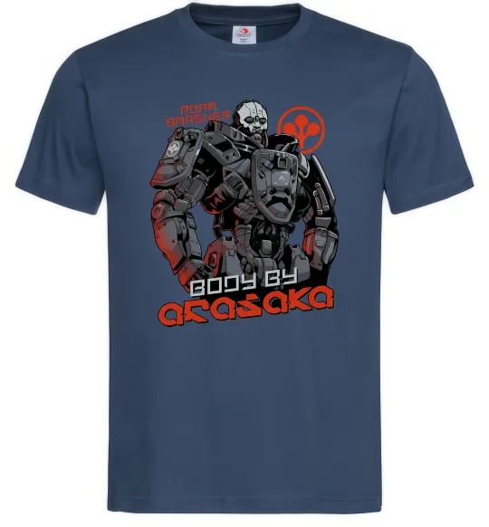 Чоловіча футболка Cyberpunk Adam Smasher Темно-синій фото