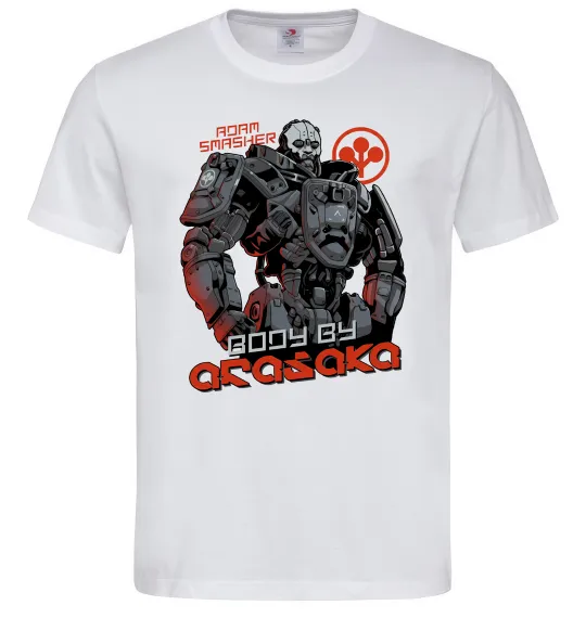 Чоловіча футболка Cyberpunk Adam Smasher Білий фото