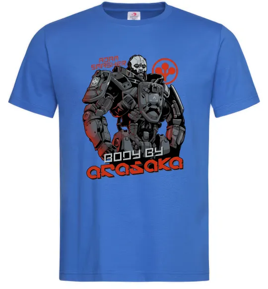 Чоловіча футболка Cyberpunk Adam Smasher Яскраво-синій фото