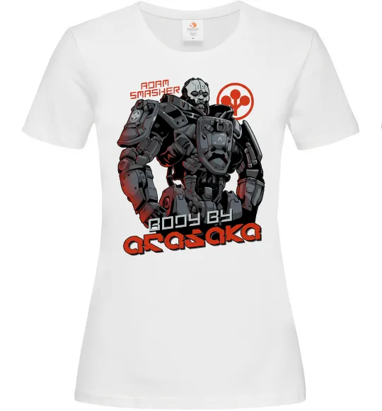 Жіноча футболка Cyberpunk Adam Smasher Білий фото