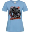 Жіноча футболка Cyberpunk Adam Smasher Блакитний фото