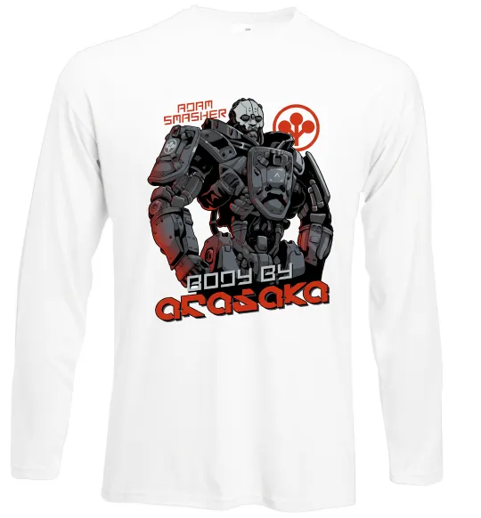Лонгслів Cyberpunk Adam Smasher Білий фото
