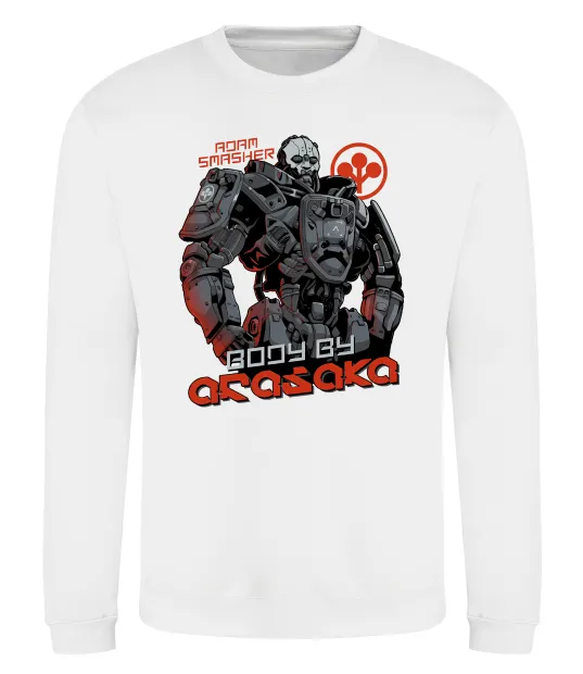 Світшот Cyberpunk Adam Smasher Білий фото