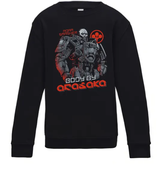 Дитячий світшот Cyberpunk Adam Smasher Чорний фото