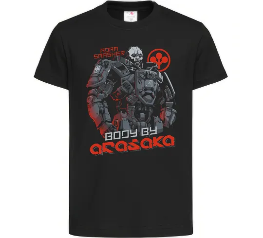 Дитяча футболка Cyberpunk Adam Smasher Чорний фото