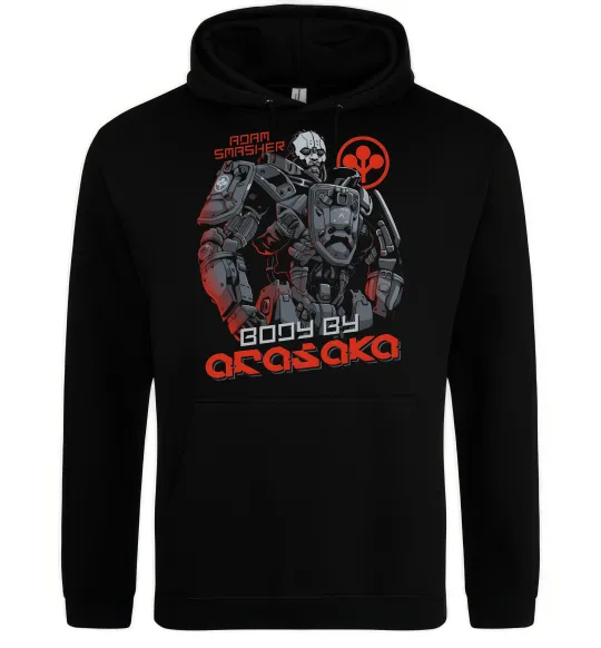 Жіноча толстовка (худі) Cyberpunk Adam Smasher Чорний фото