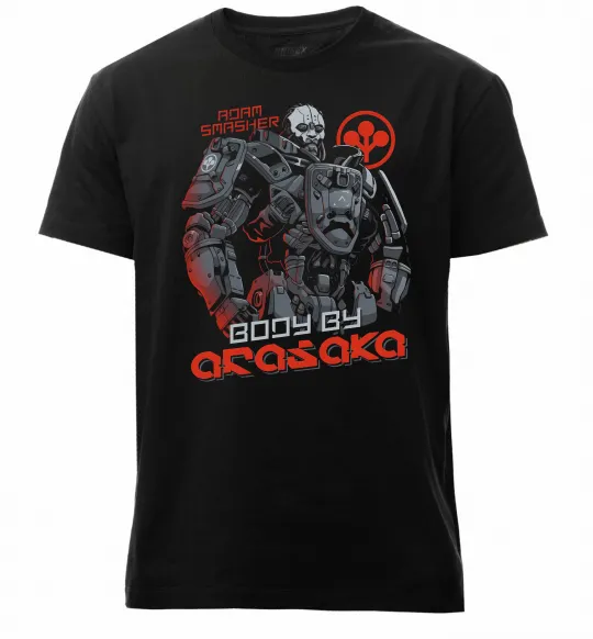 Чоловіча преміум футболка Cyberpunk Adam Smasher Чорний фото