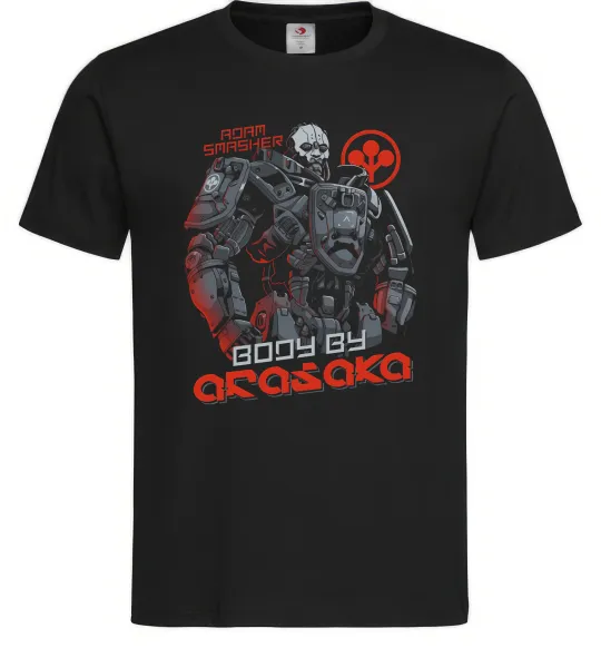 Чоловіча футболка Cyberpunk Adam Smasher Чорний фото