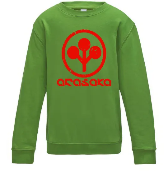 Дитячий світшот Cyberpunk Arasaka Лаймовий фото