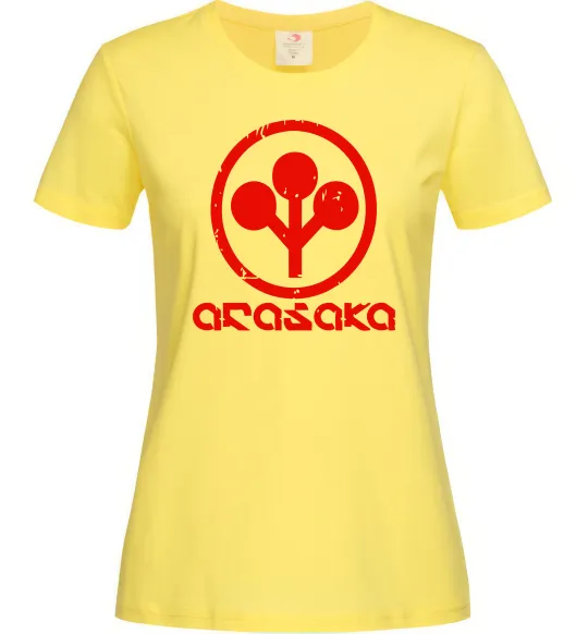 Жіноча футболка Cyberpunk Arasaka Лимонний фото