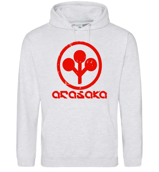 Жіноча толстовка (худі) Cyberpunk Arasaka Сірий меланж фото